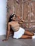 Beige crop tops "MINI LADY"